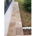 DALLAGE TRAVERTIN CAMPAGNE - OPUS 4 FORMATS - (LA PALETTE de 38,58m²)