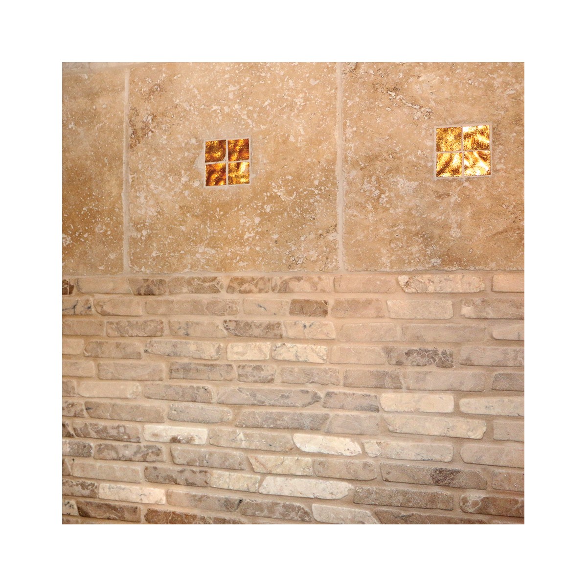 MOSAIQUE SUR FILET DIEGO Beige - 30 x 30 x 1cm