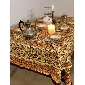ENSEMBLE NAPPE + 6 SERVIETTES