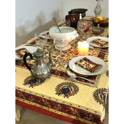 ENSEMBLE NAPPE + 6 SERVIETTES