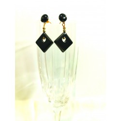 Boucles d'Oreilles Hématite