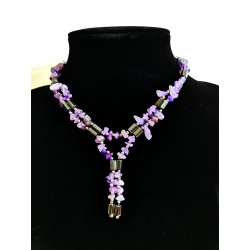 Collier Hématite & Améthyste
