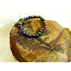 Bracelet Hématite Arc-en-Ciel