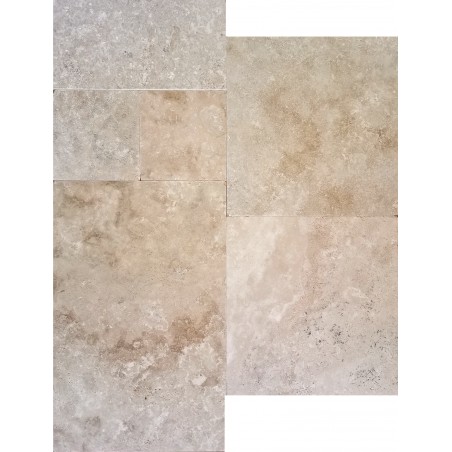 DALLAGE TRAVERTIN VERONE - OPUS 4 FORMATS - (LA PALETTE de 38,58m²)