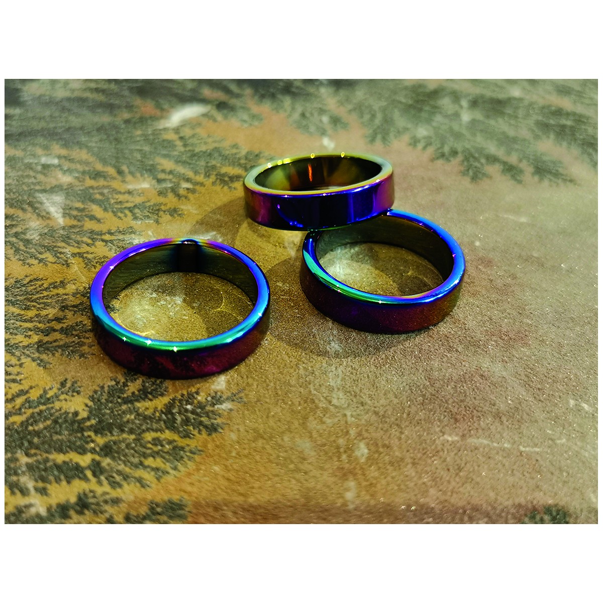 Jonc Hématite Arc-en-Ciel