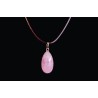 Ensemble Chaîne Argent + Pendentif Quartz Rose