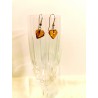 Boucles d'Oreilles Coeur Ambre