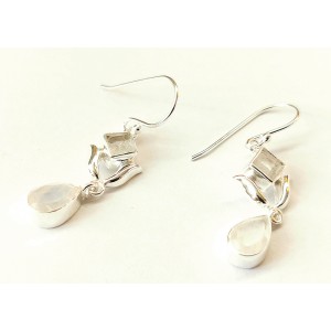 Boucles d'Oreilles Argent Sterling 925