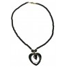 Collier Coeur Hématite