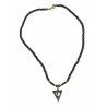 Collier Triangle Hématite